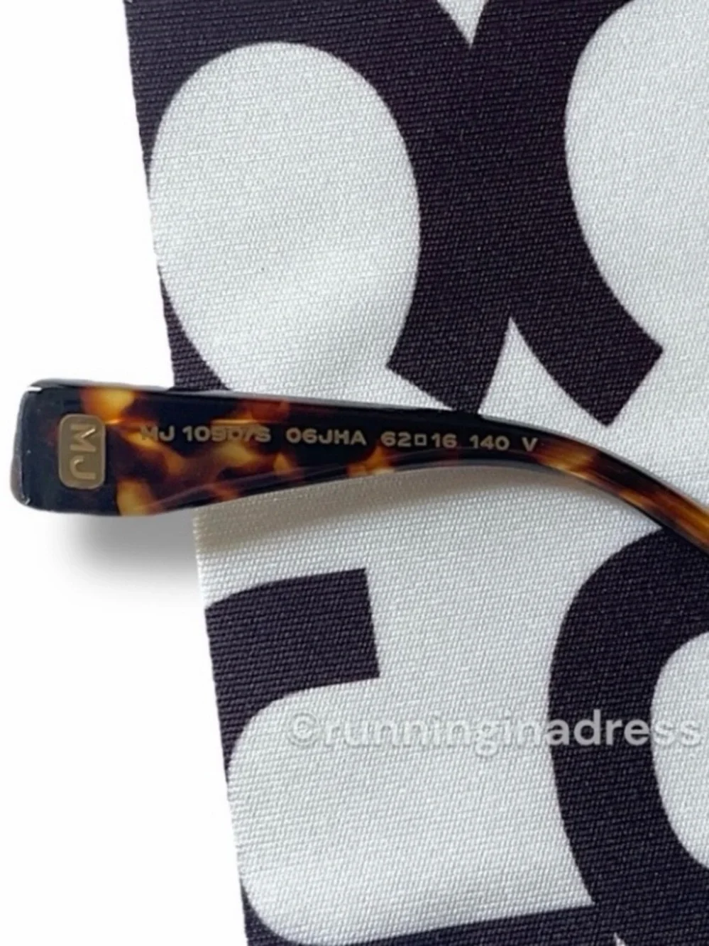 Marc Jacobs Rimless Geometric Sunglasses MJ 1090/S Gold Havana NWOT
